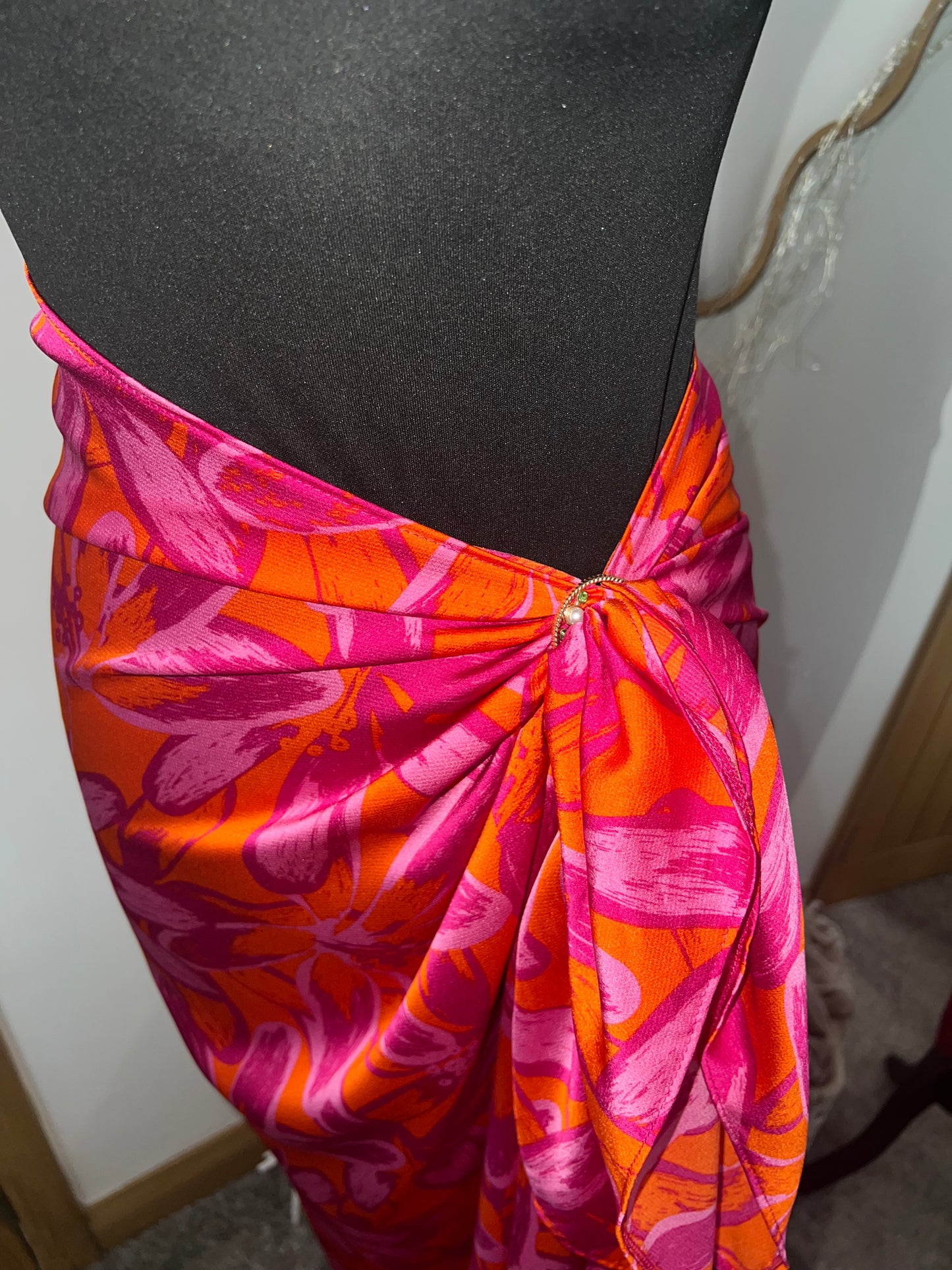 Pink and orange sarong