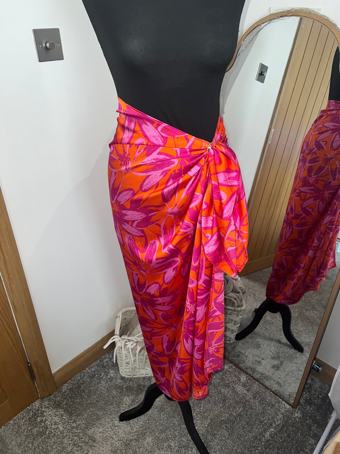 Pink and orange sarong