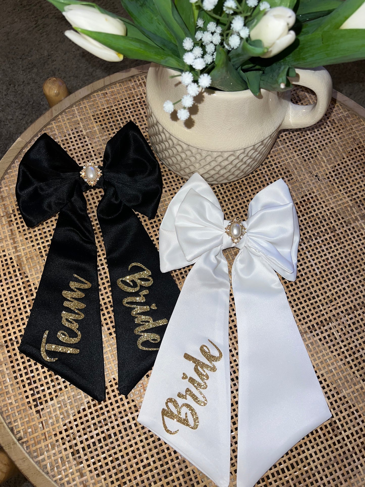 Team bride bow