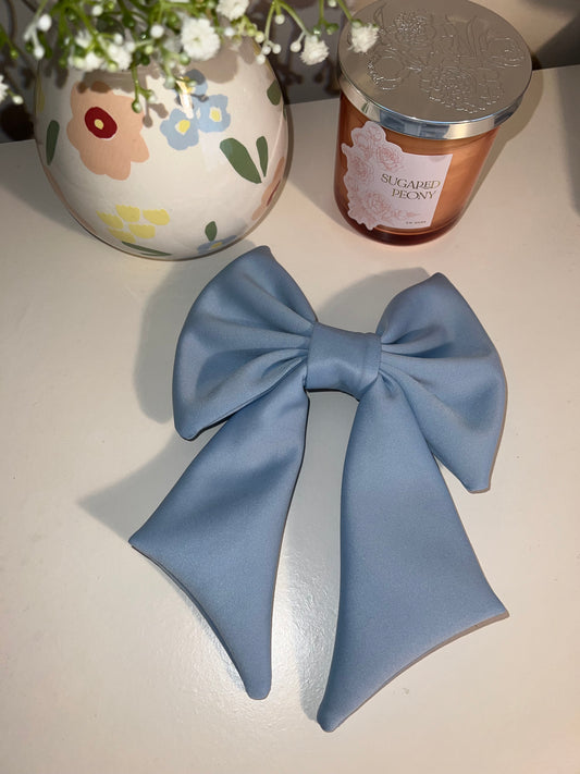 Baby blue bow