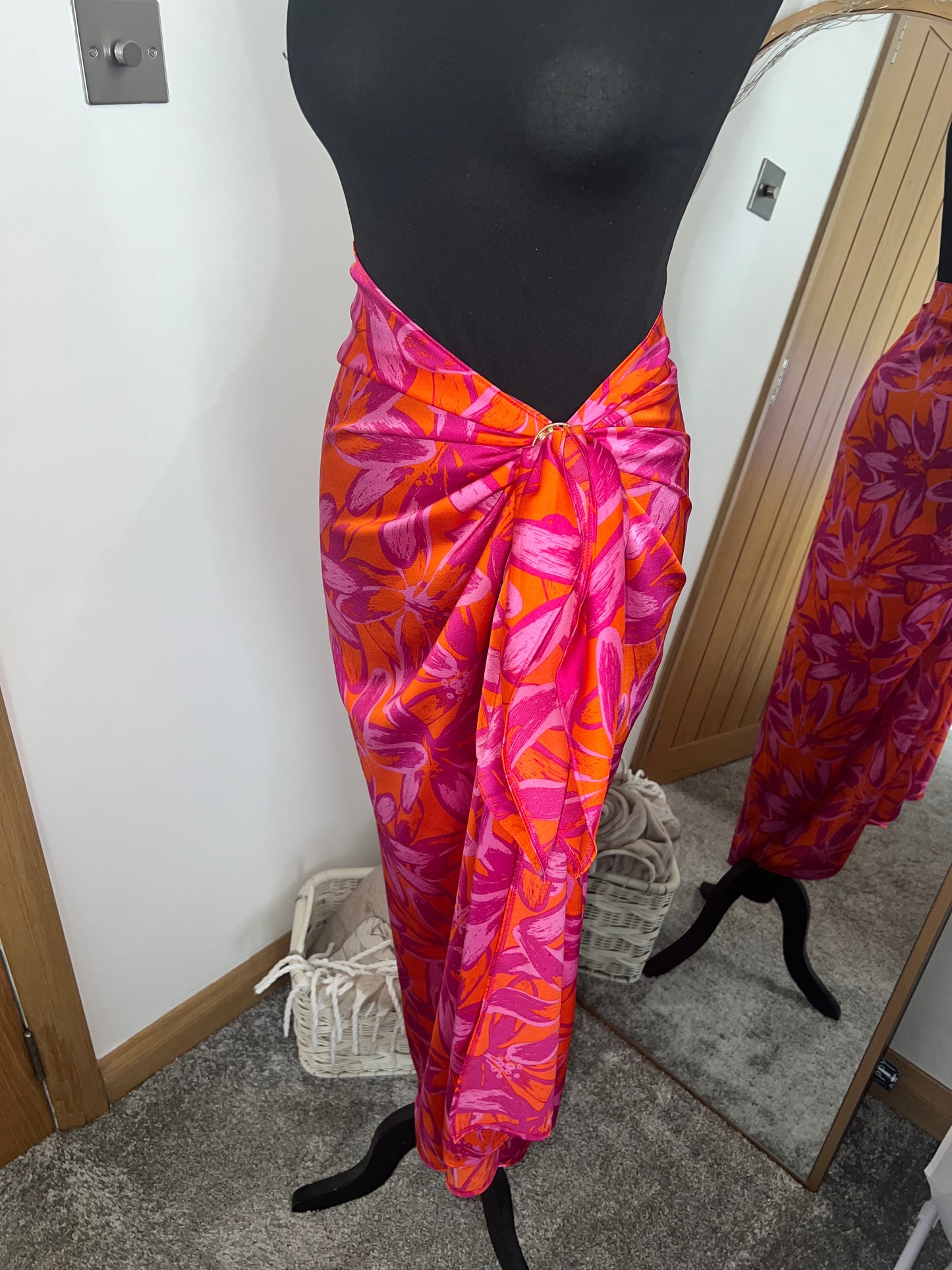 Pink and orange sarong