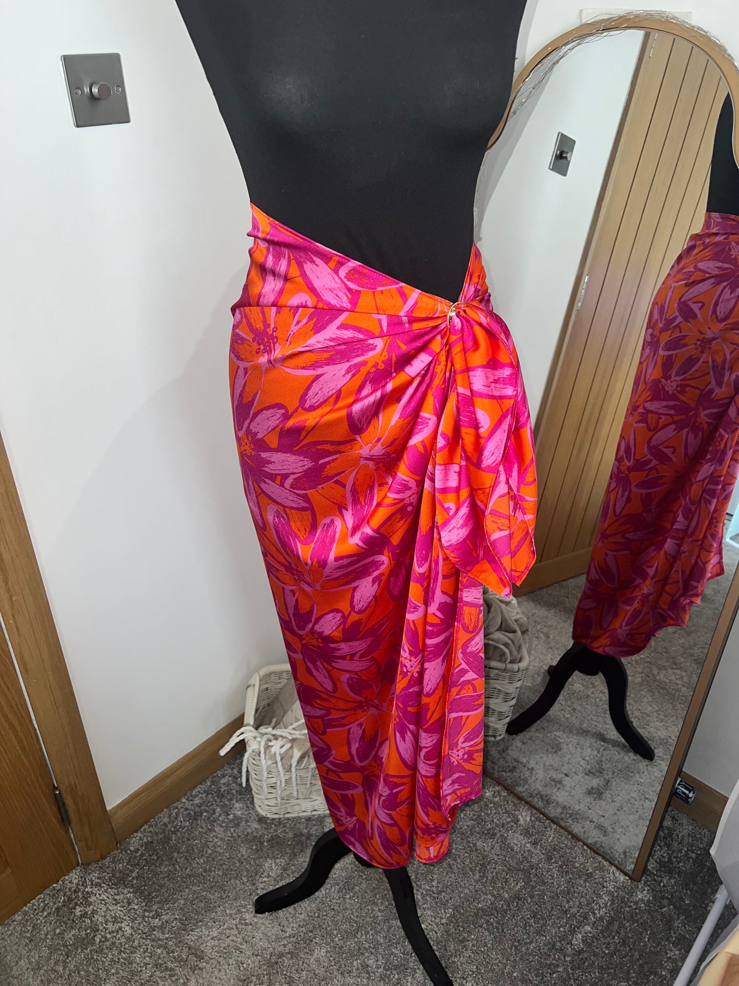 Pink and orange sarong
