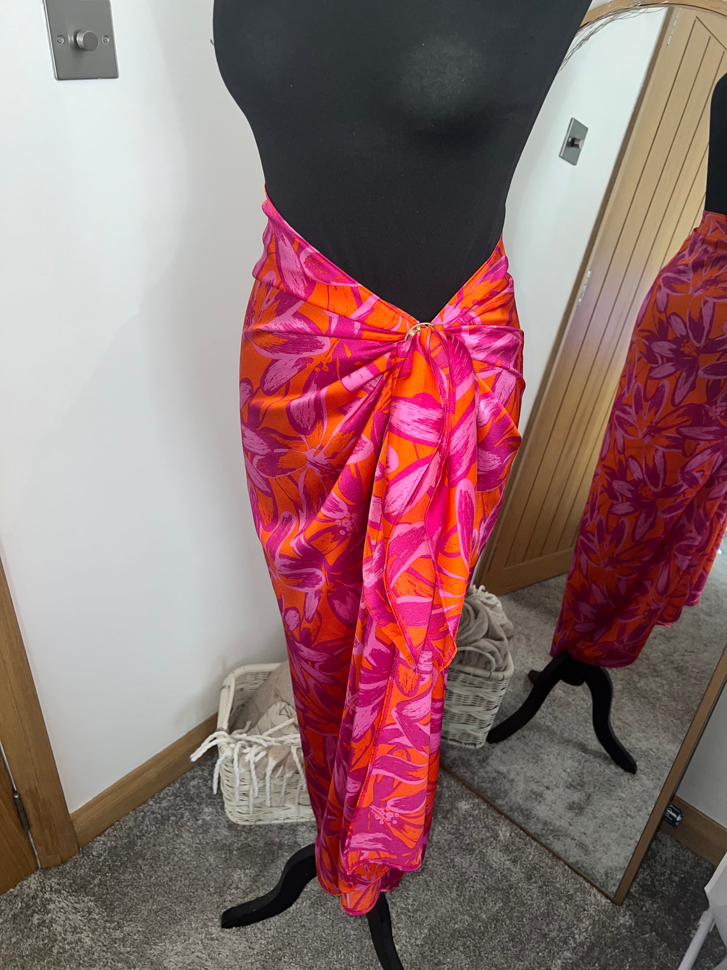 Pink and orange sarong